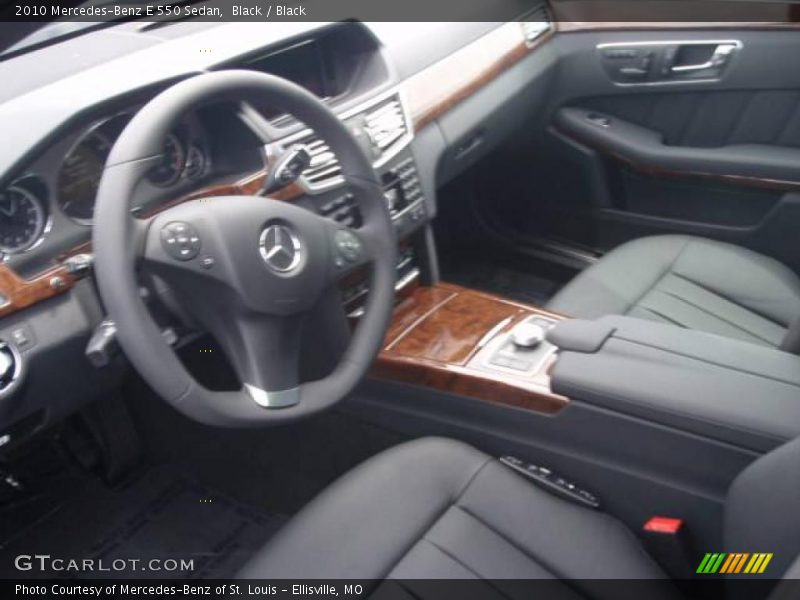 Black / Black 2010 Mercedes-Benz E 550 Sedan