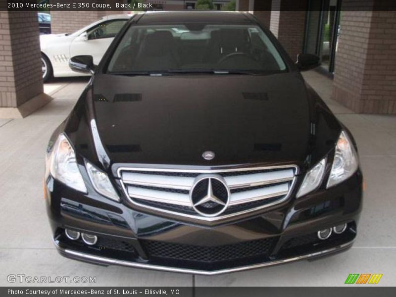 Black / Black 2010 Mercedes-Benz E 350 Coupe