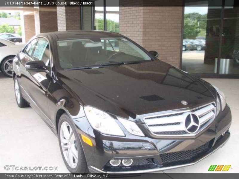 Black / Black 2010 Mercedes-Benz E 350 Coupe