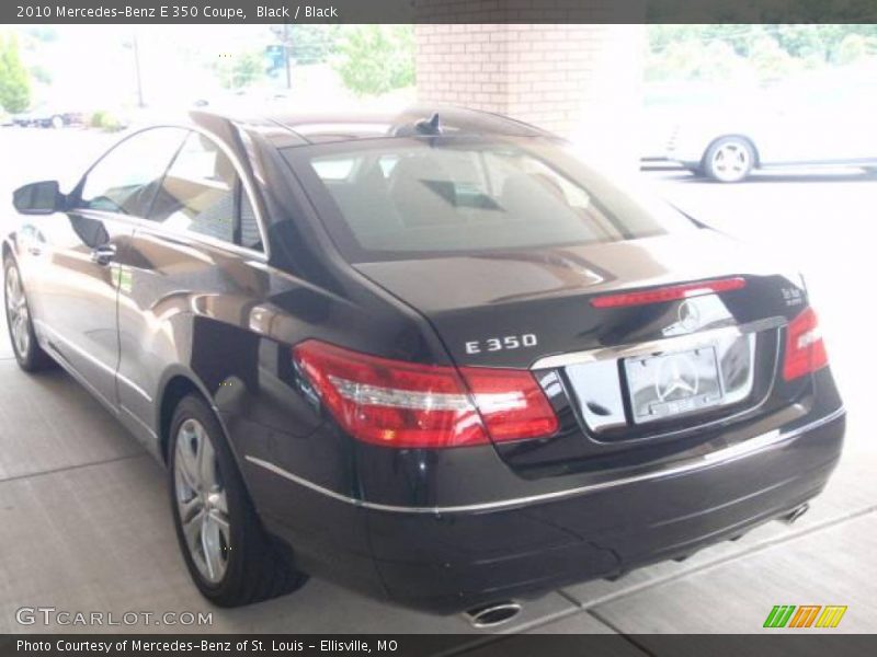 Black / Black 2010 Mercedes-Benz E 350 Coupe