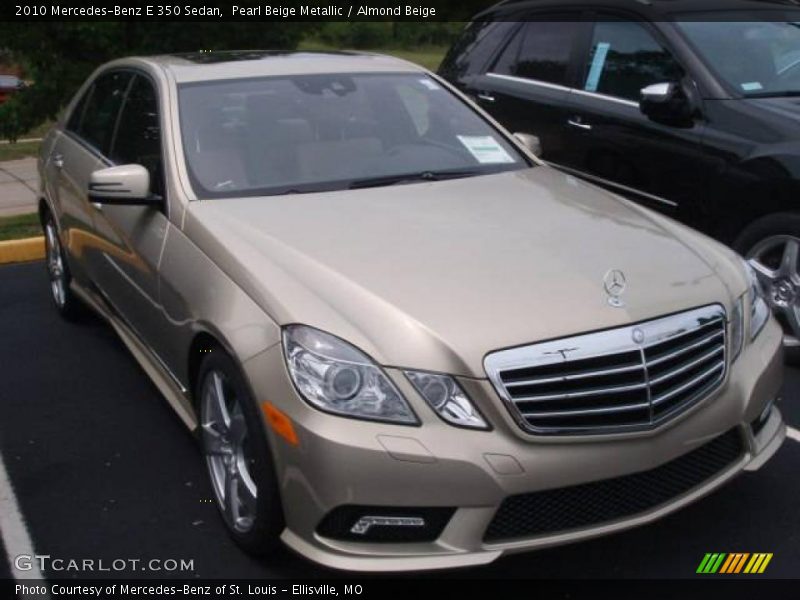 Pearl Beige Metallic / Almond Beige 2010 Mercedes-Benz E 350 Sedan