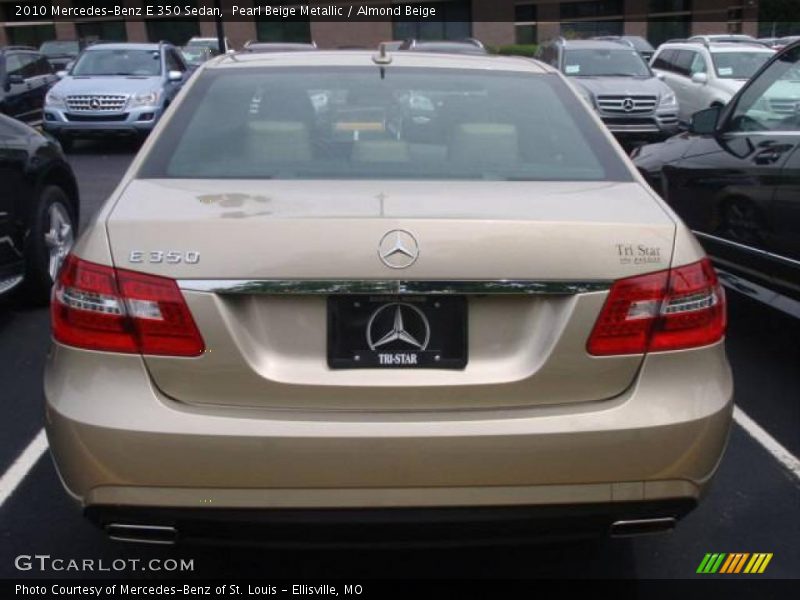Pearl Beige Metallic / Almond Beige 2010 Mercedes-Benz E 350 Sedan