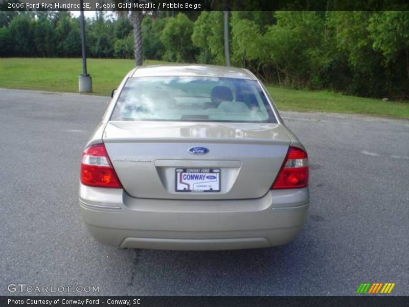 Pueblo Gold Metallic / Pebble Beige 2006 Ford Five Hundred SE