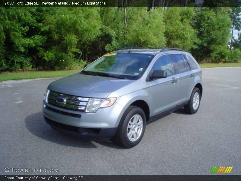 Pewter Metallic / Medium Light Stone 2007 Ford Edge SE