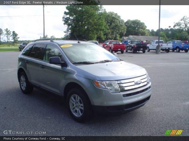 Pewter Metallic / Medium Light Stone 2007 Ford Edge SE