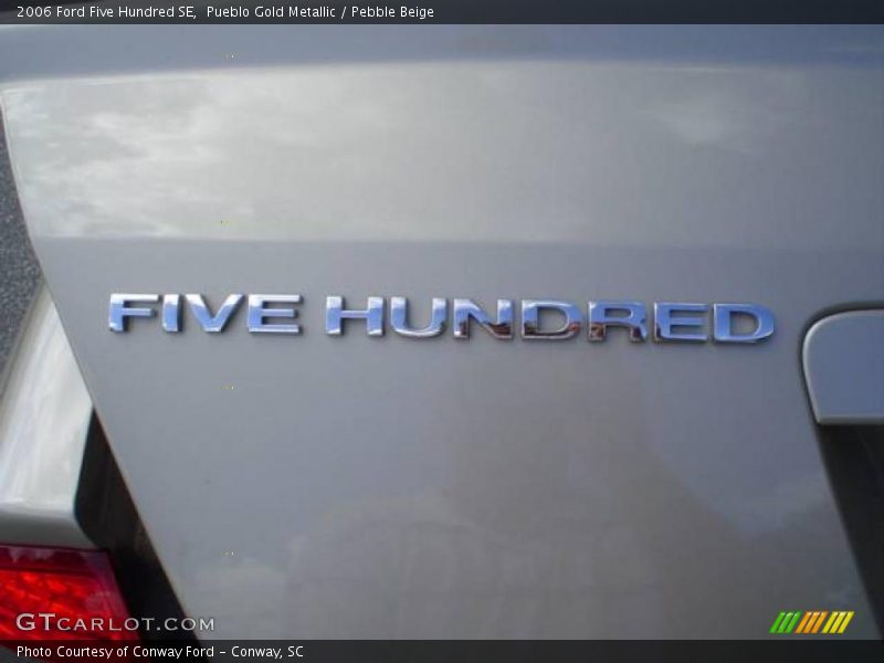 Pueblo Gold Metallic / Pebble Beige 2006 Ford Five Hundred SE