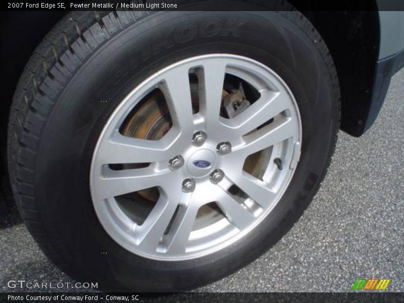 Pewter Metallic / Medium Light Stone 2007 Ford Edge SE