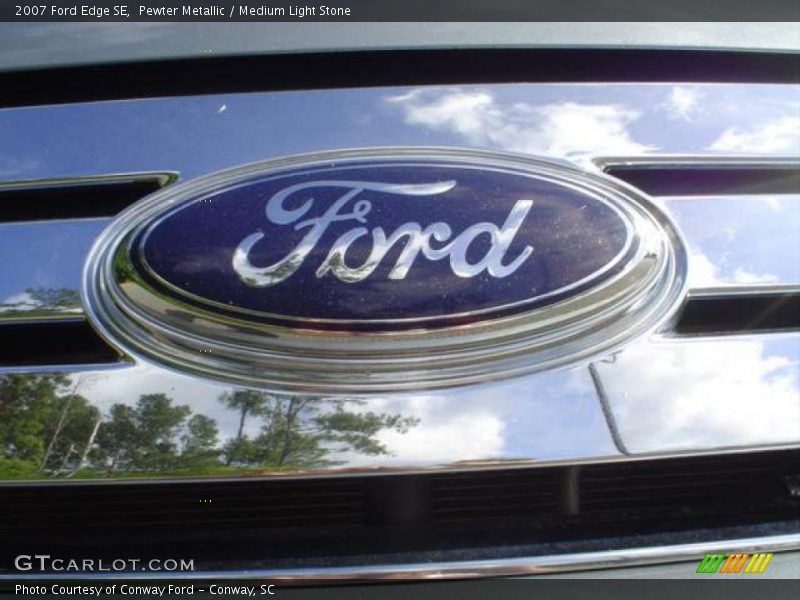 Pewter Metallic / Medium Light Stone 2007 Ford Edge SE