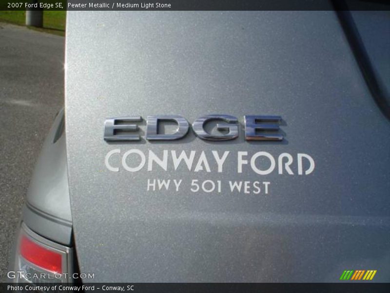Pewter Metallic / Medium Light Stone 2007 Ford Edge SE