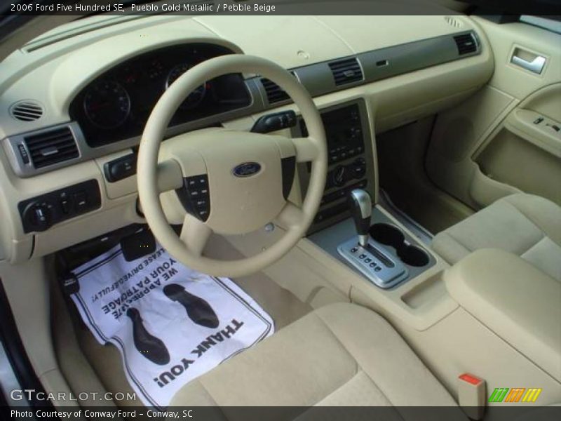 Pueblo Gold Metallic / Pebble Beige 2006 Ford Five Hundred SE