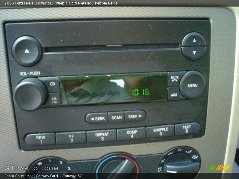 Pueblo Gold Metallic / Pebble Beige 2006 Ford Five Hundred SE
