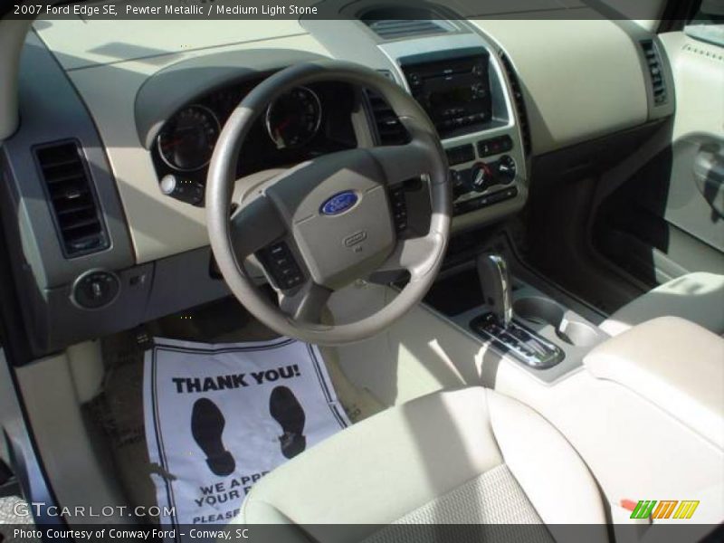 Pewter Metallic / Medium Light Stone 2007 Ford Edge SE