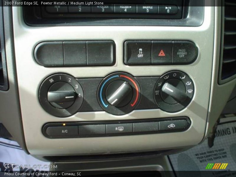 Pewter Metallic / Medium Light Stone 2007 Ford Edge SE