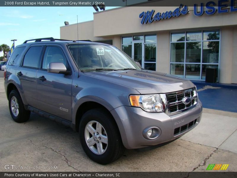 Tungsten Grey Metallic / Stone 2008 Ford Escape Hybrid