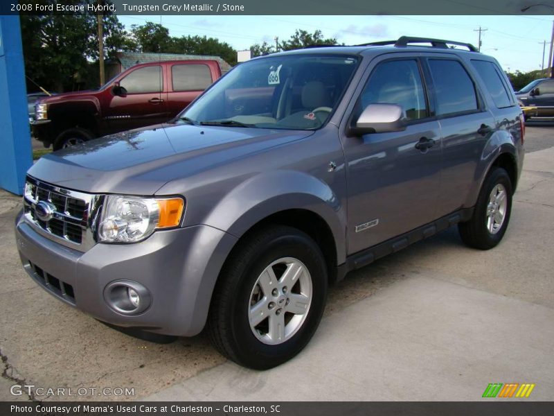 Tungsten Grey Metallic / Stone 2008 Ford Escape Hybrid