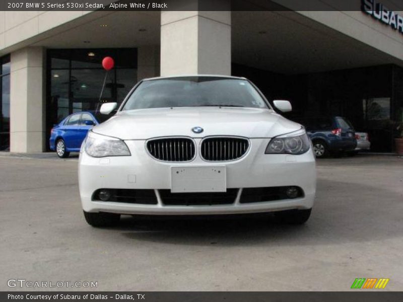 Alpine White / Black 2007 BMW 5 Series 530xi Sedan