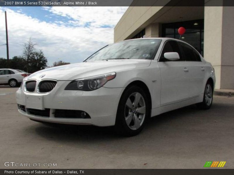 Alpine White / Black 2007 BMW 5 Series 530xi Sedan