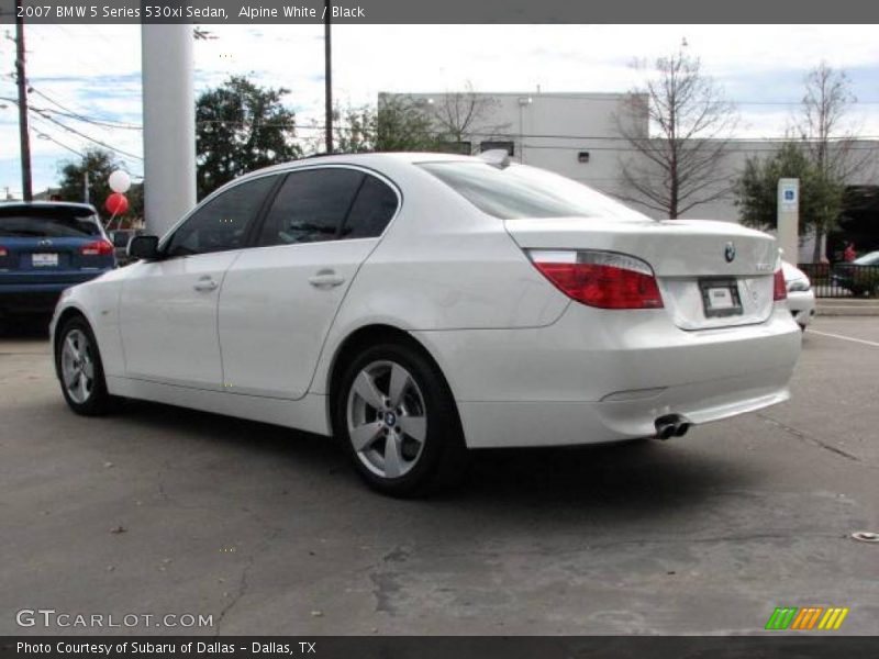 Alpine White / Black 2007 BMW 5 Series 530xi Sedan