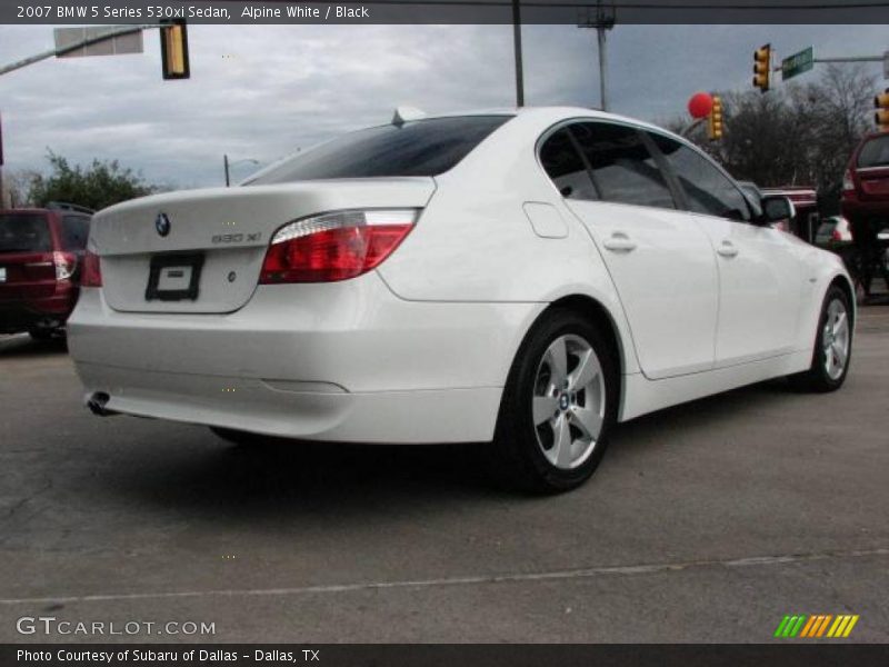 Alpine White / Black 2007 BMW 5 Series 530xi Sedan