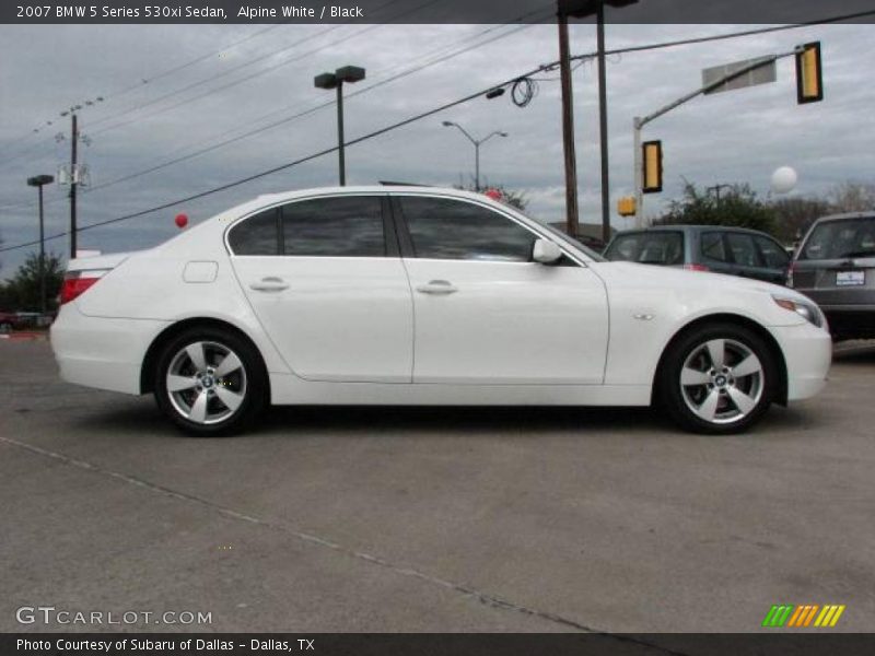 Alpine White / Black 2007 BMW 5 Series 530xi Sedan