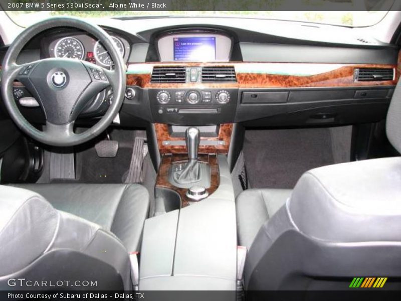 Alpine White / Black 2007 BMW 5 Series 530xi Sedan