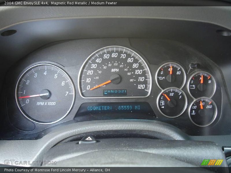 Magnetic Red Metallic / Medium Pewter 2004 GMC Envoy SLE 4x4