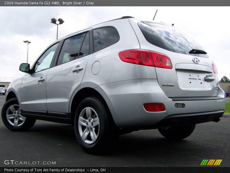 Bright Silver / Gray 2009 Hyundai Santa Fe GLS 4WD
