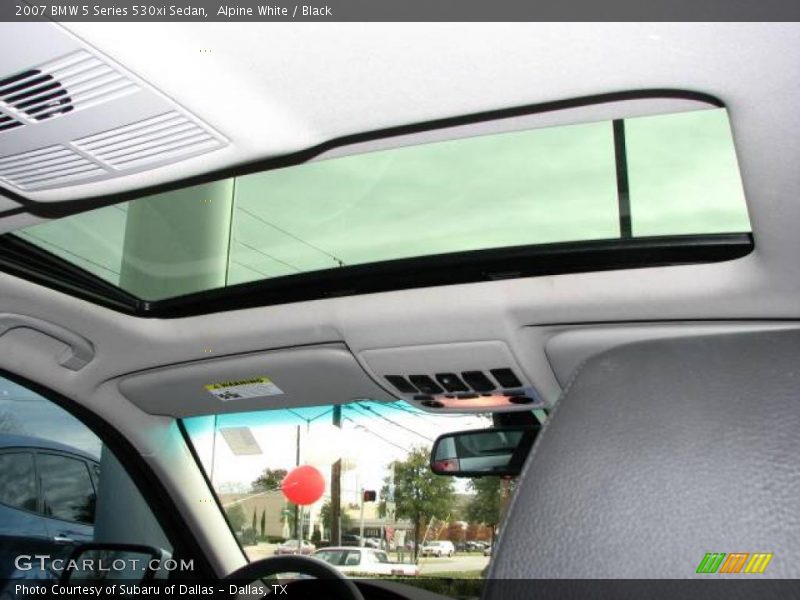 Alpine White / Black 2007 BMW 5 Series 530xi Sedan