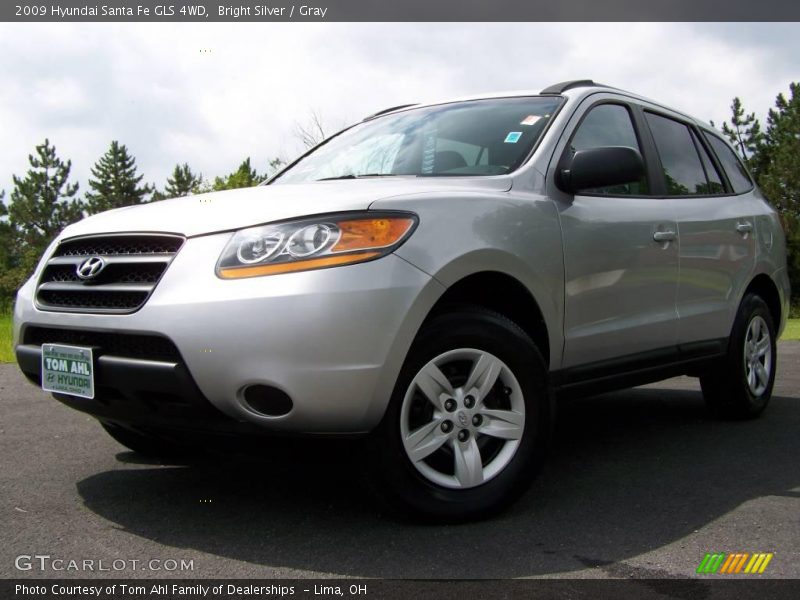 Bright Silver / Gray 2009 Hyundai Santa Fe GLS 4WD