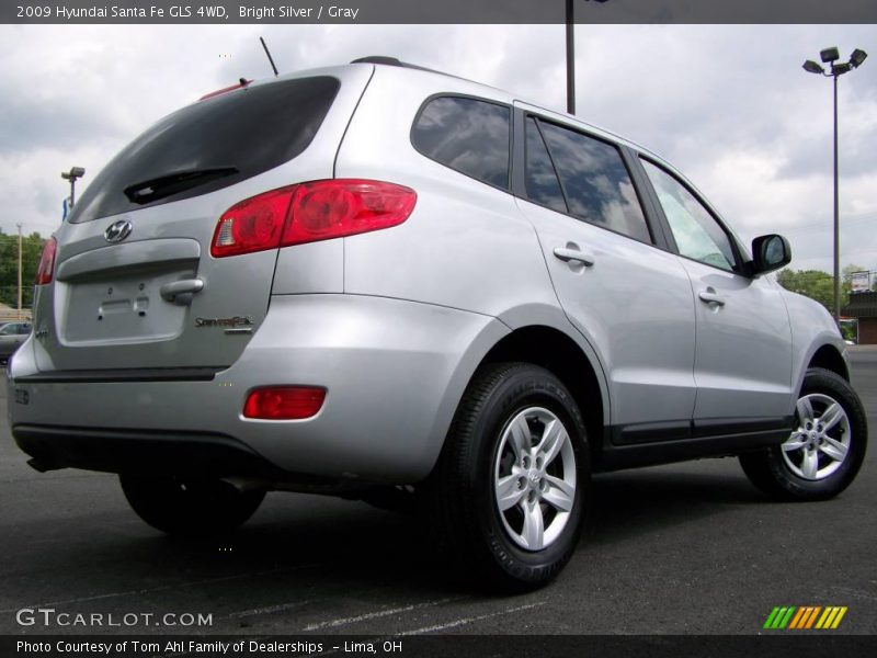 Bright Silver / Gray 2009 Hyundai Santa Fe GLS 4WD