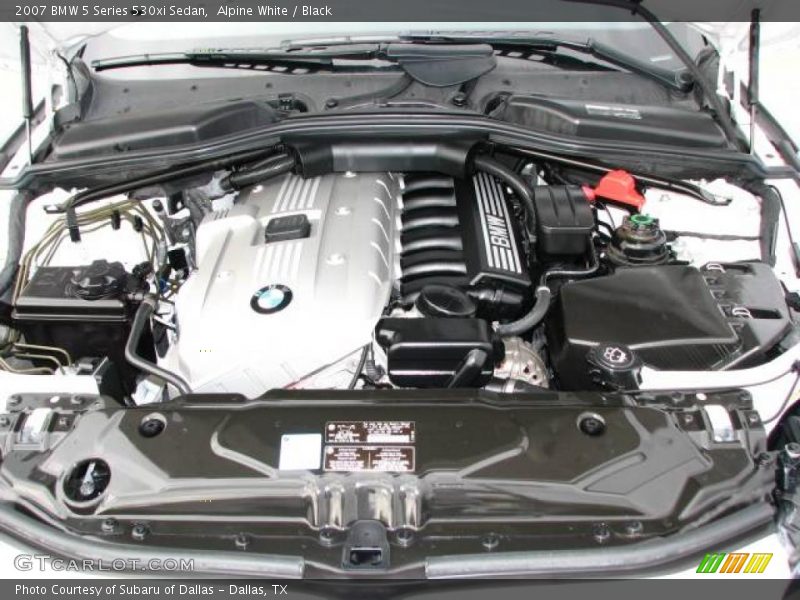 Alpine White / Black 2007 BMW 5 Series 530xi Sedan