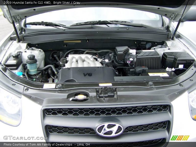 Bright Silver / Gray 2009 Hyundai Santa Fe GLS 4WD