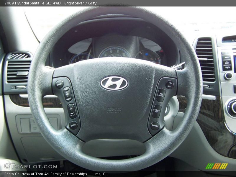 Bright Silver / Gray 2009 Hyundai Santa Fe GLS 4WD