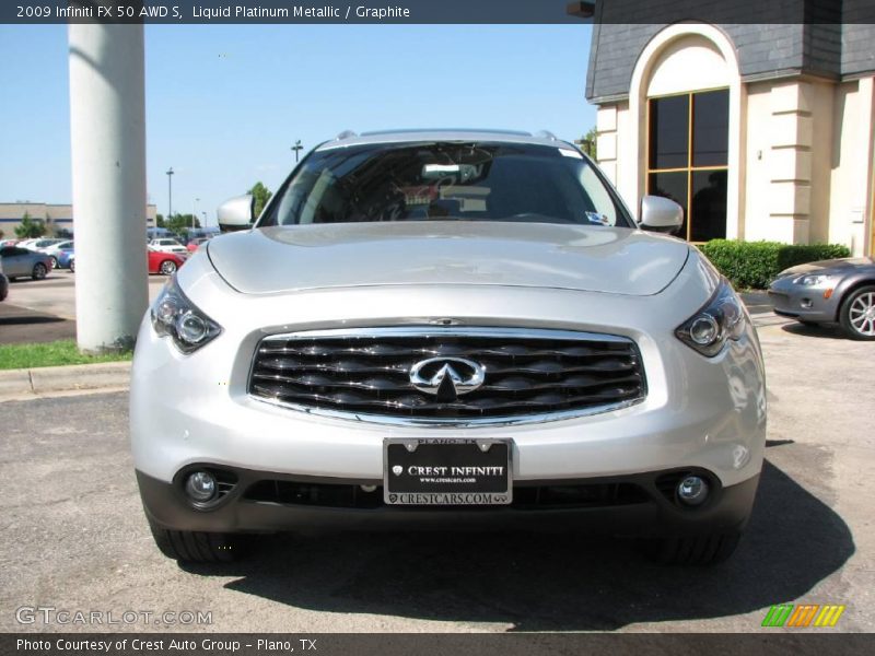 Liquid Platinum Metallic / Graphite 2009 Infiniti FX 50 AWD S