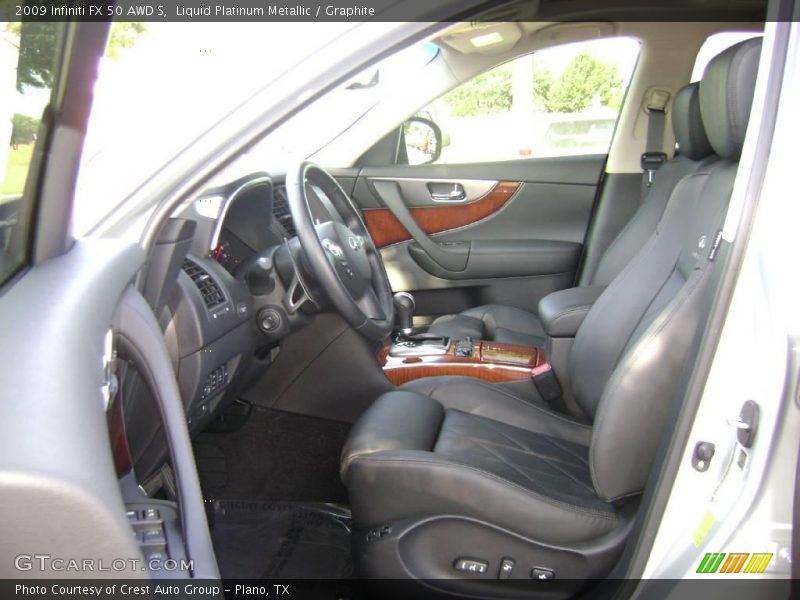 Liquid Platinum Metallic / Graphite 2009 Infiniti FX 50 AWD S