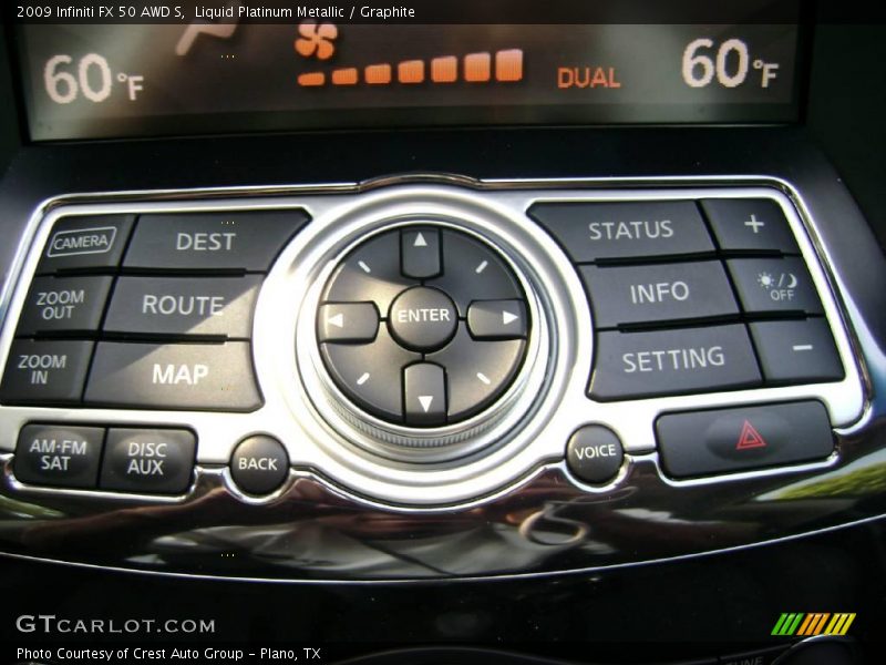 Liquid Platinum Metallic / Graphite 2009 Infiniti FX 50 AWD S