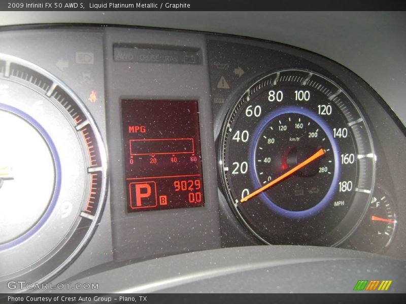 Liquid Platinum Metallic / Graphite 2009 Infiniti FX 50 AWD S