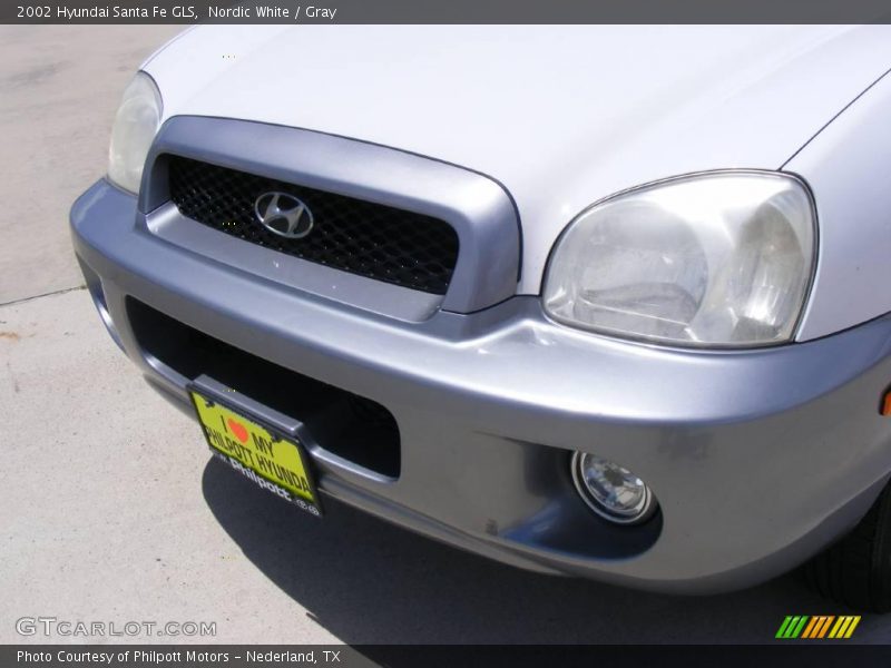 Nordic White / Gray 2002 Hyundai Santa Fe GLS