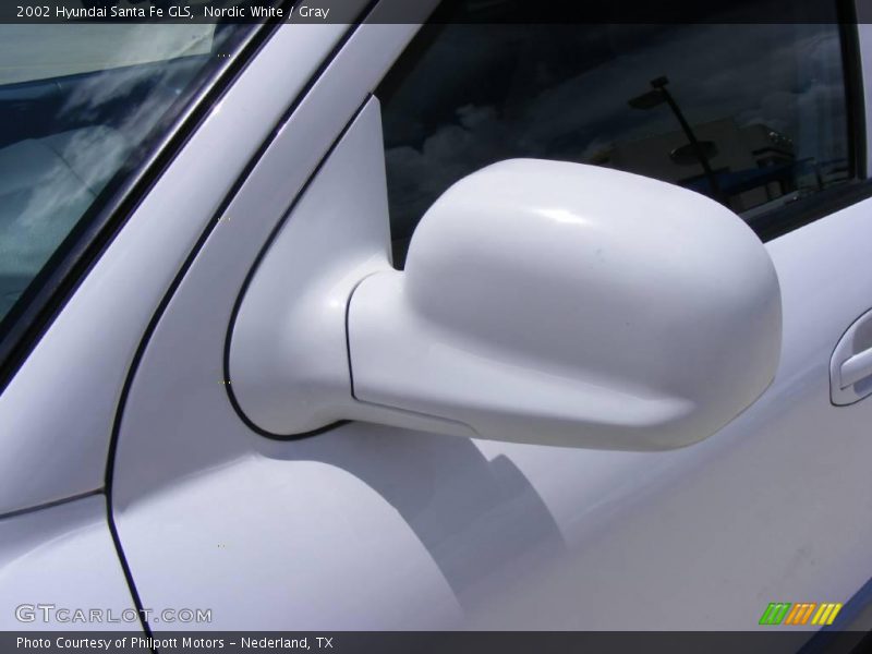 Nordic White / Gray 2002 Hyundai Santa Fe GLS