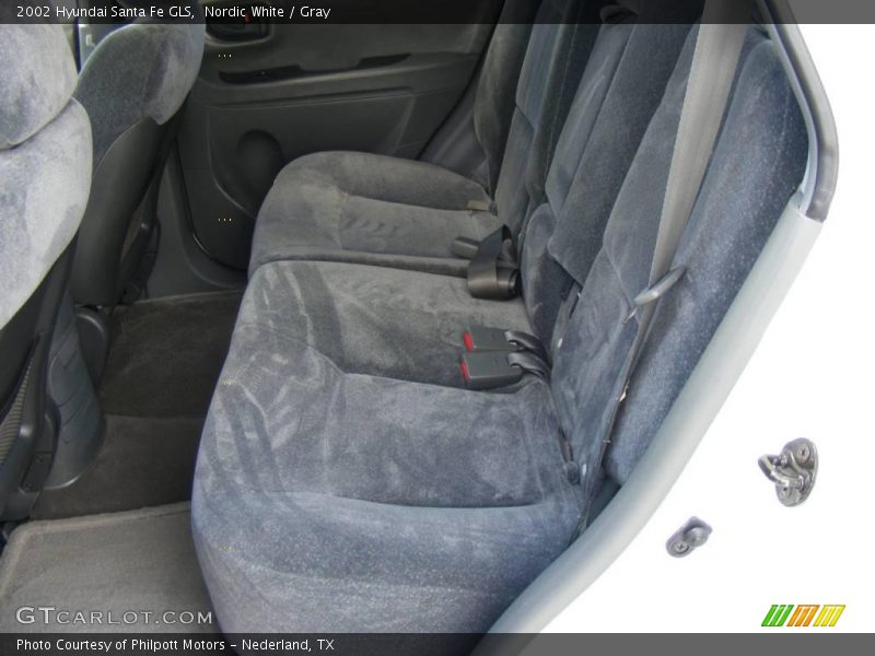 Nordic White / Gray 2002 Hyundai Santa Fe GLS
