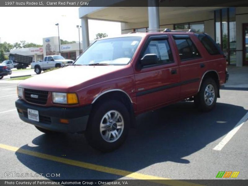Claret Red Pearl / Gray 1997 Isuzu Rodeo LS