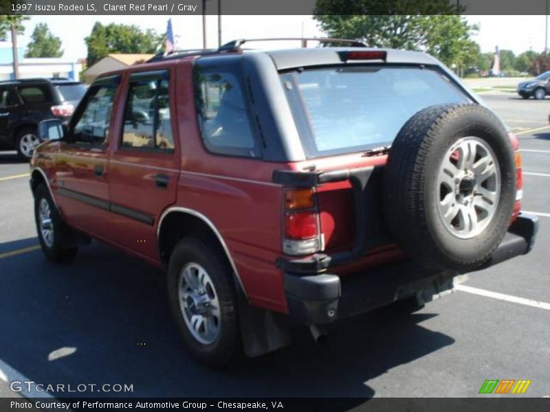 Claret Red Pearl / Gray 1997 Isuzu Rodeo LS