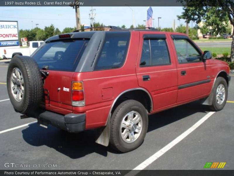 Claret Red Pearl / Gray 1997 Isuzu Rodeo LS
