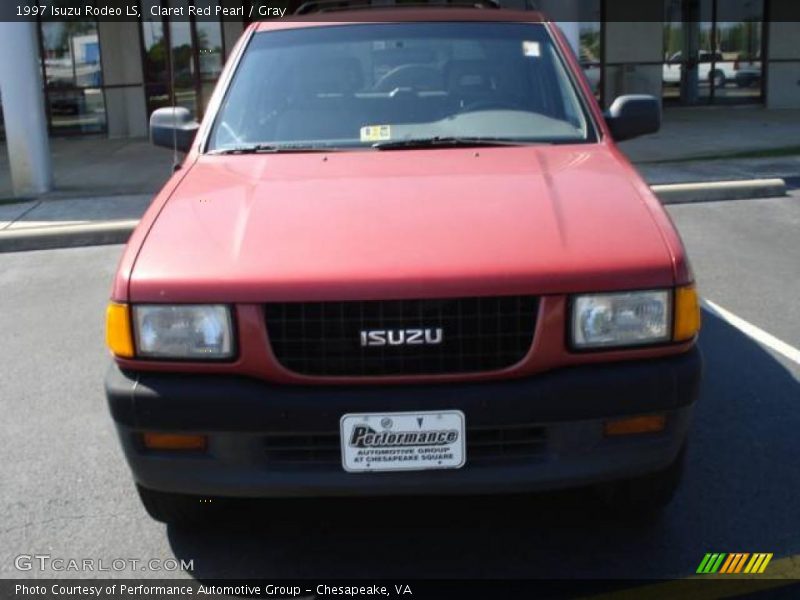 Claret Red Pearl / Gray 1997 Isuzu Rodeo LS