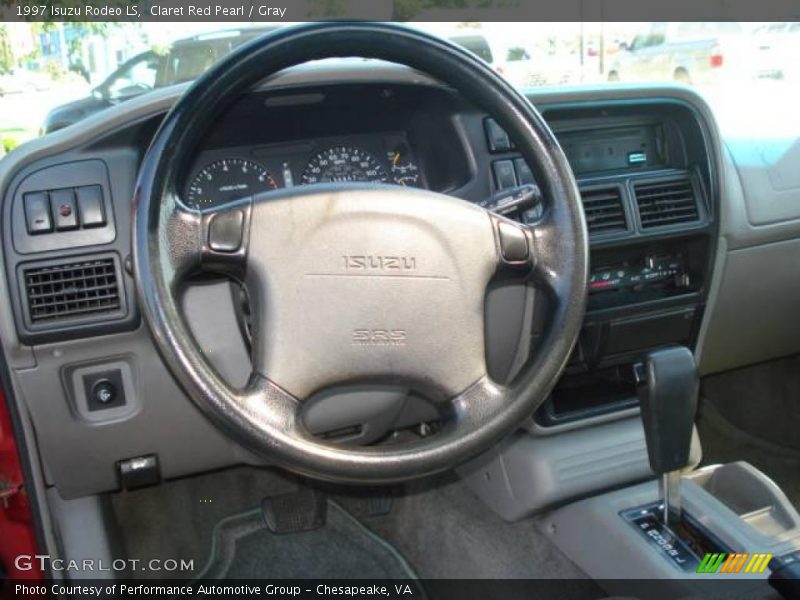 Claret Red Pearl / Gray 1997 Isuzu Rodeo LS