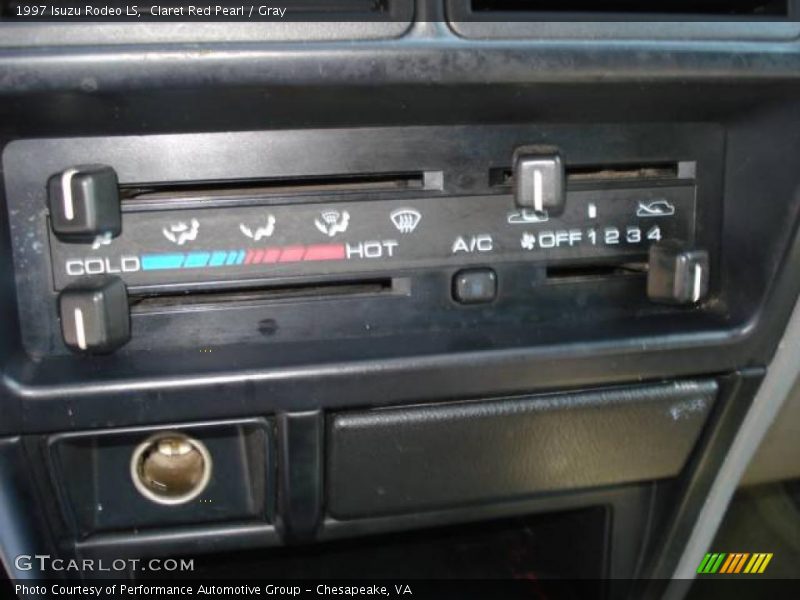 Claret Red Pearl / Gray 1997 Isuzu Rodeo LS