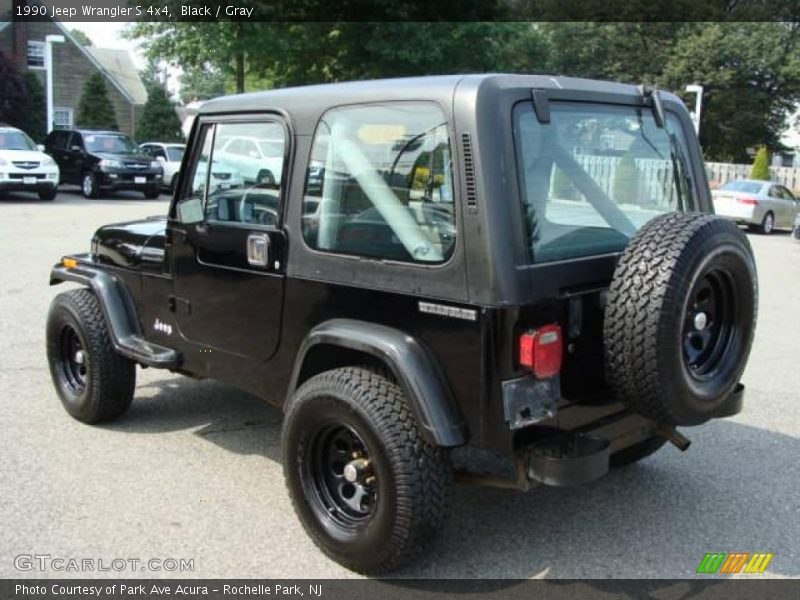 Black / Gray 1990 Jeep Wrangler S 4x4