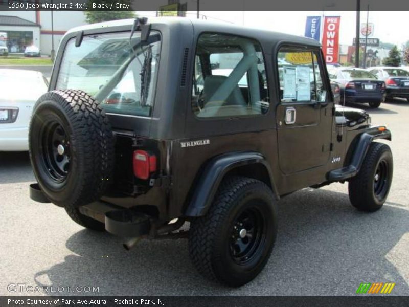 Black / Gray 1990 Jeep Wrangler S 4x4