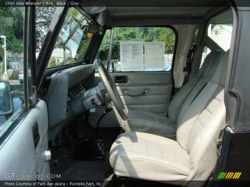Black / Gray 1990 Jeep Wrangler S 4x4