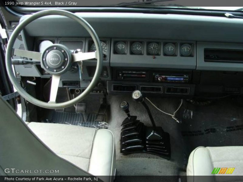 Black / Gray 1990 Jeep Wrangler S 4x4